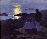 Edward Henry Potthast A Summer's Night painting